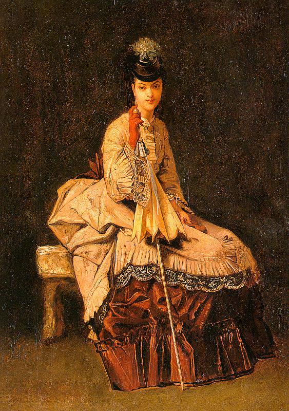  Jules-Adolphe Goupil Lady Seated oil painting image